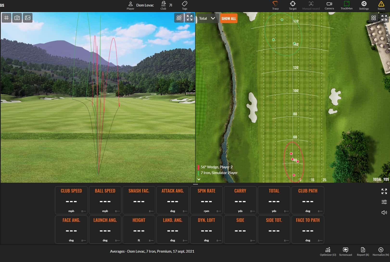 TrackMan range et dispersion TrackMan Range & Dispersion @ Le Golf Club
