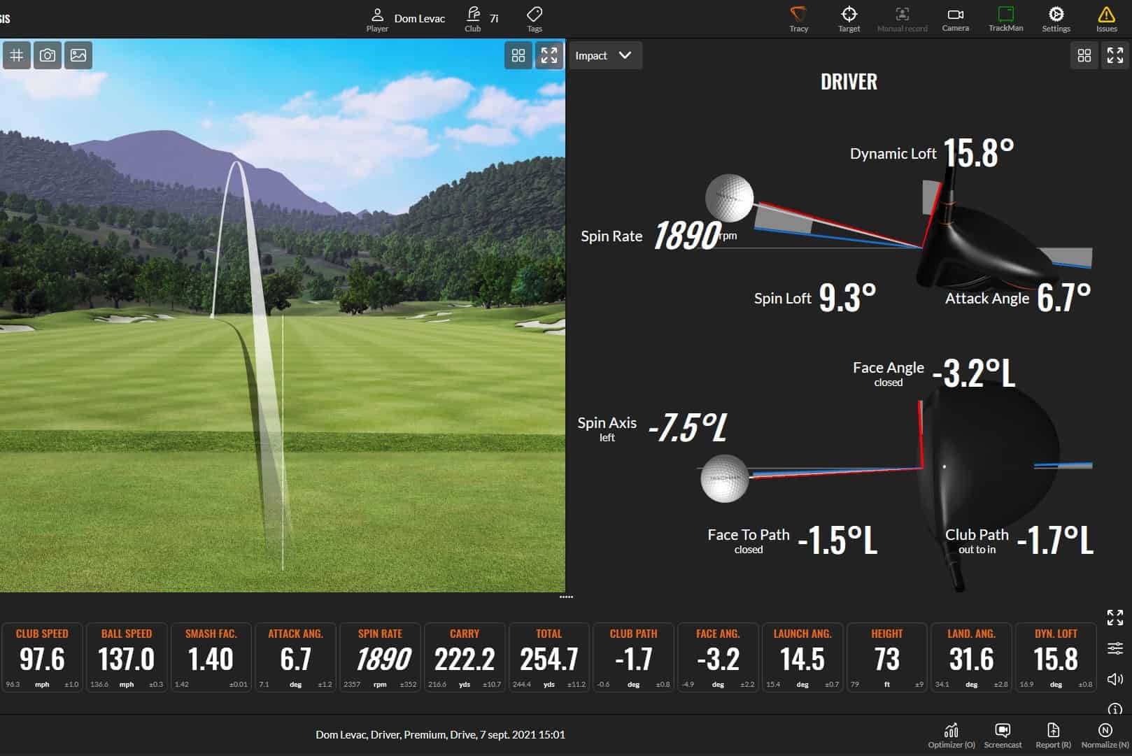 TrackMan range et impact TrackMan Range & Impact @ Le Golf Club